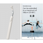 Spigen SGP Velo MAGSAFE AUTO-OPEN ΑΣΥΡΜΑΤΟ Selfie Stick Bluetooth Remote ΤΡΙΠΟΔΑΣ 360 - S541W - DUNE ΜΠΕΖ - AMP09337